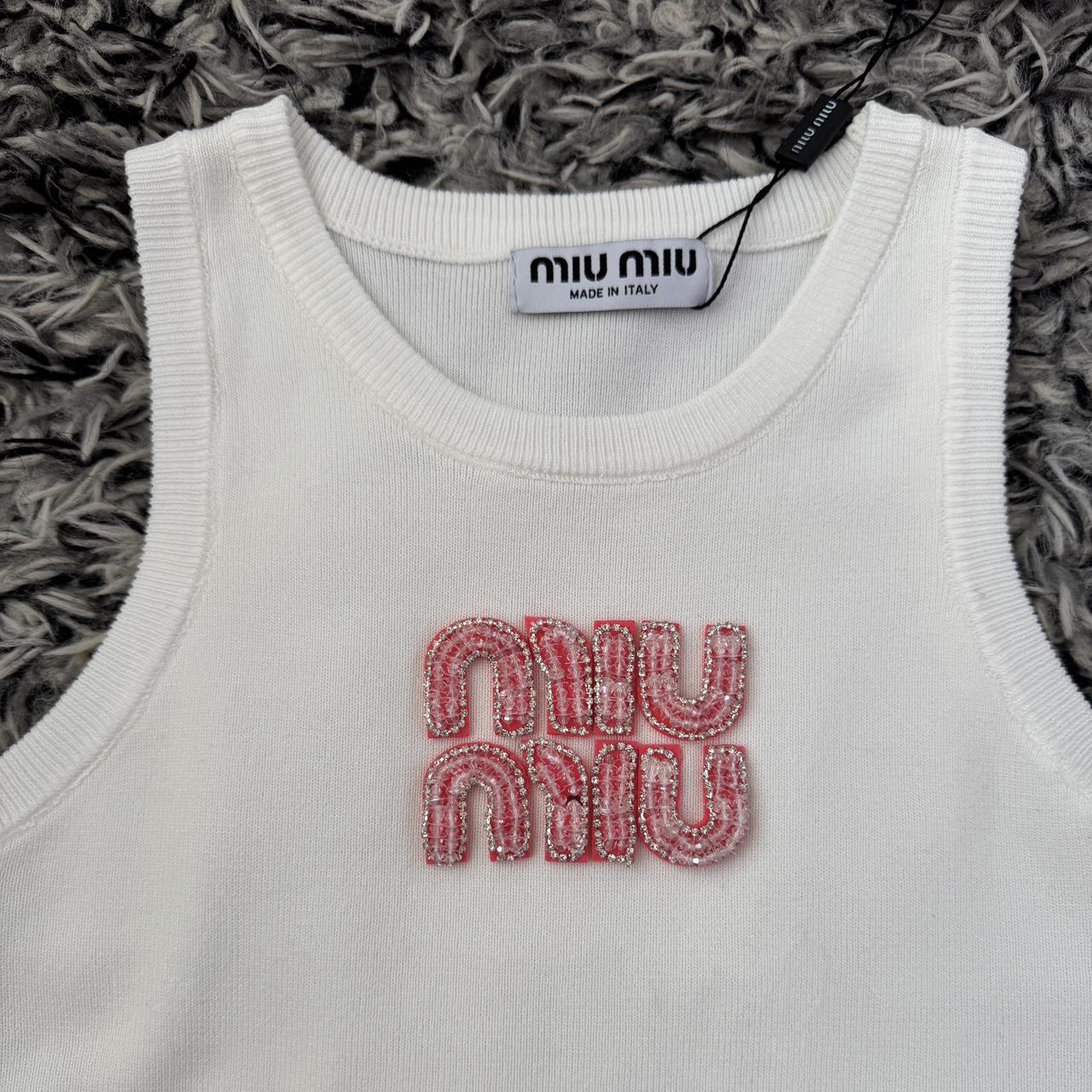 Miu Miu Women's Tank top - White - M – Miu Miu wh… - image 2