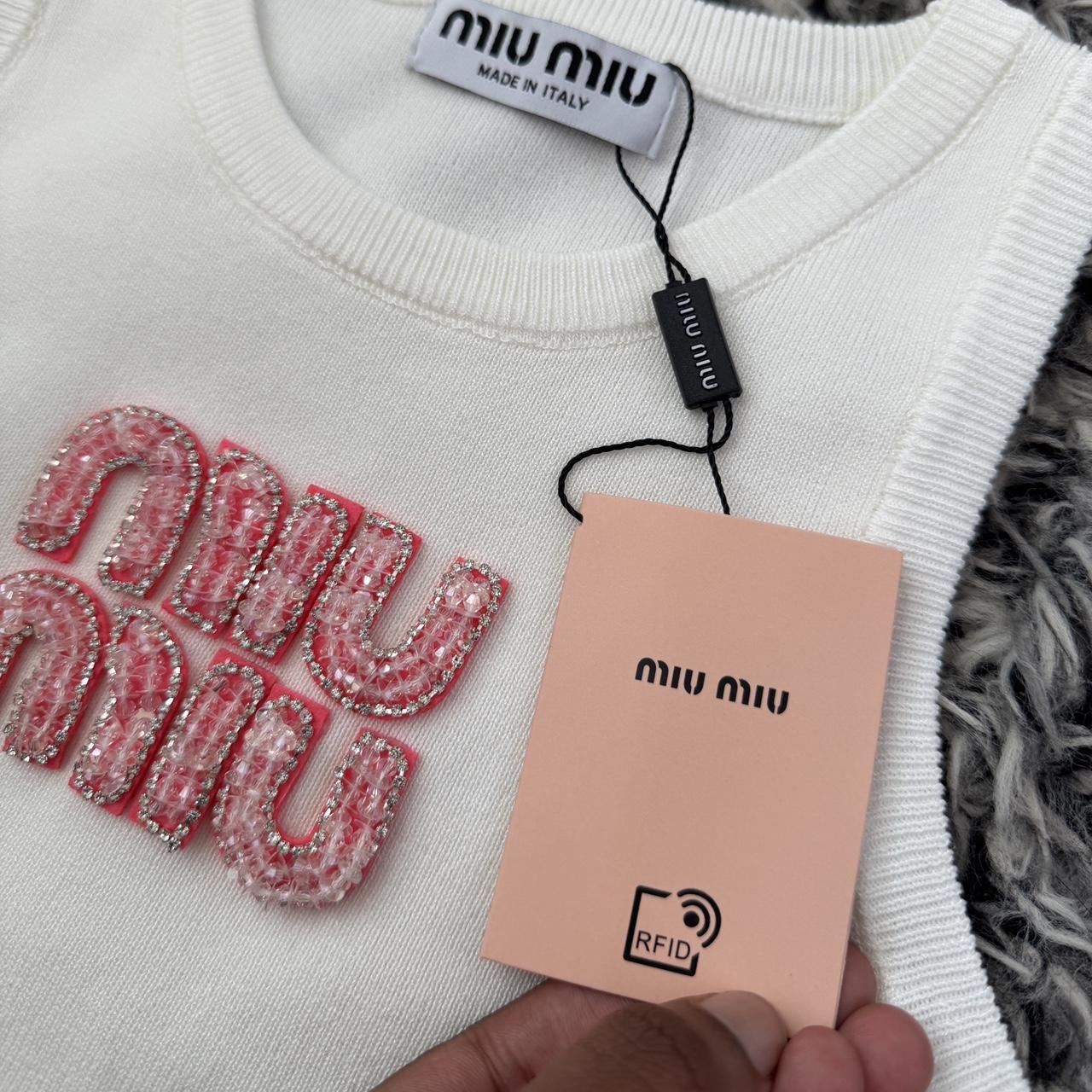 Miu Miu Women's Tank top - White - M – Miu Miu wh… - image 4