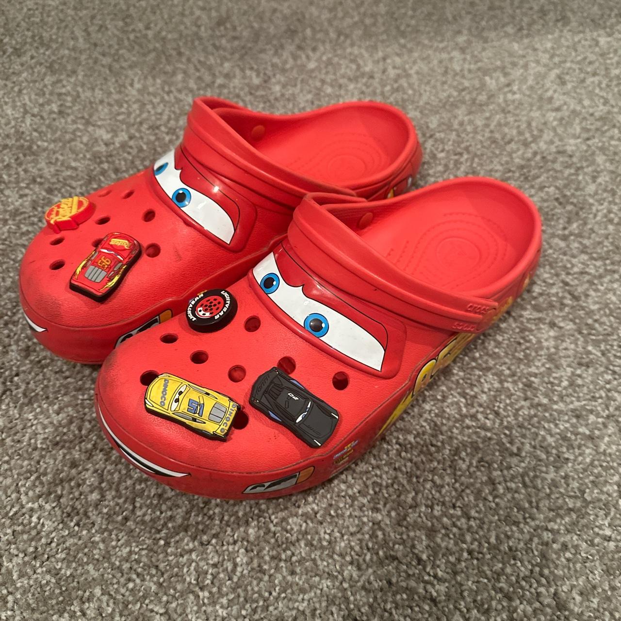 McQueen Crocs Pretty Beat Have All Jems One Foot... - Depop