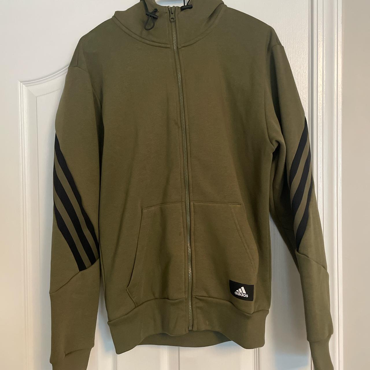 Adidas olive outlet green sweatshirt