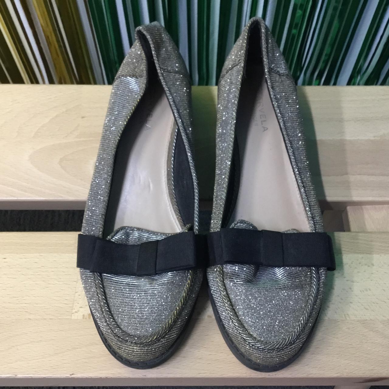 CARVELA KURT GEIGER Woman's Sparkly Silver + Gold... - Depop