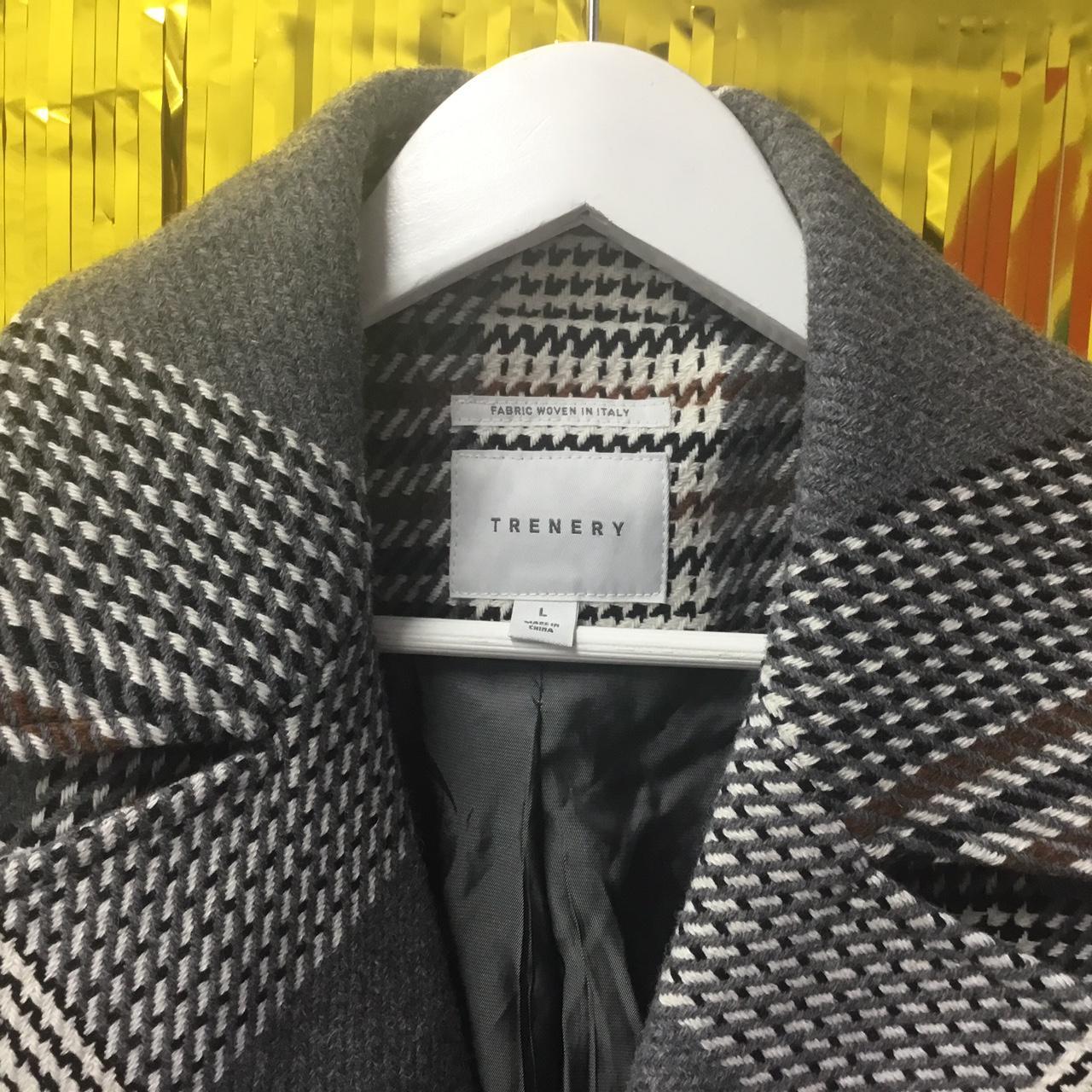 TRENERY Italian Wool Coat SIZE L Double... - Depop