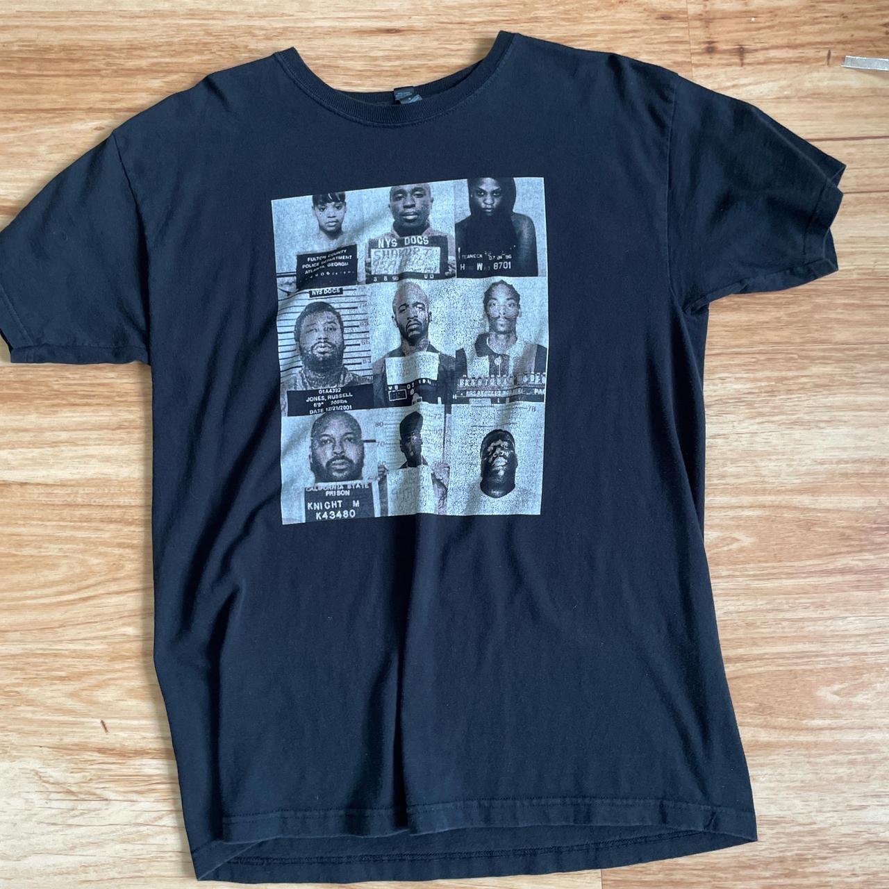Large rappers mugshot tee #streetwear #rappers - Depop