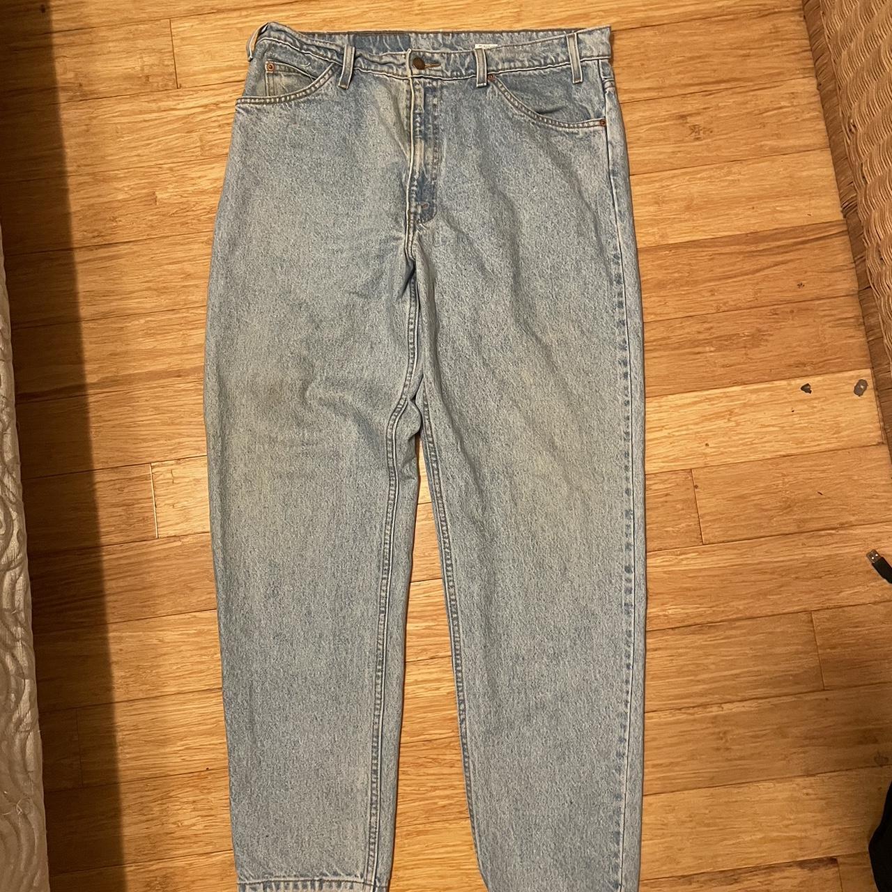 LEVI VINTAGE ORANGE TAB STACKING JEANS ️ ️FREE... - Depop