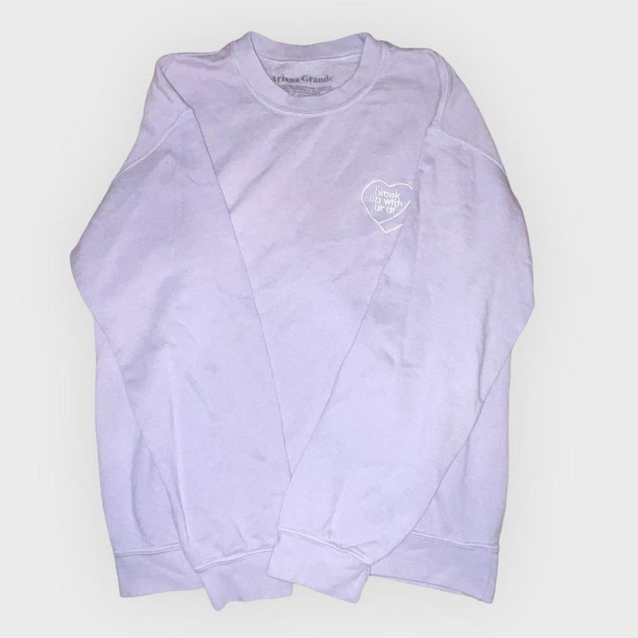 Ariana Grande Women's Purple Sweatshirt | Depop