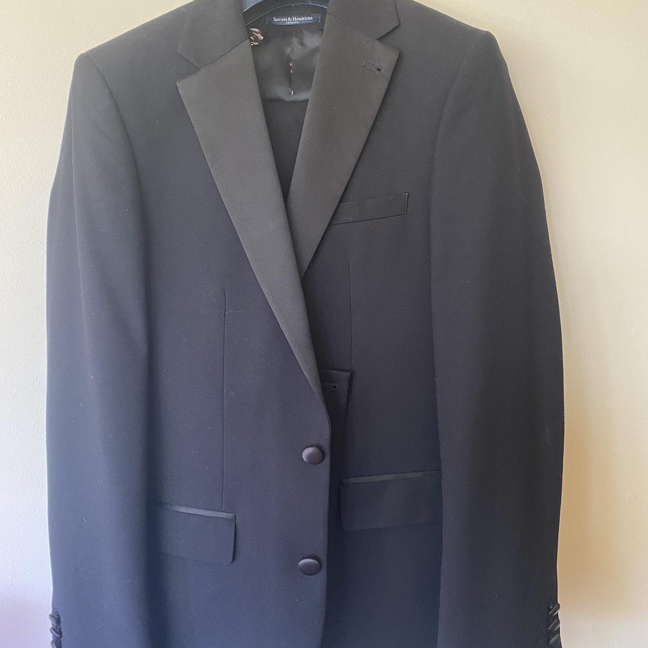 Slaters Black Tuxedo for sale, worn once. Includes... - Depop