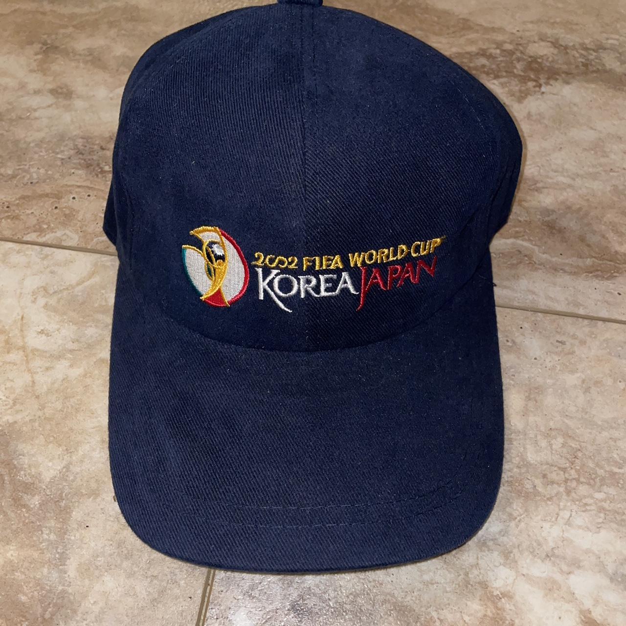 2002 FIFA World Cup キャップ ネイビー 2002 FIFA WORLD CUP KOREA JAPAN キャップ 紺 - メルカリ