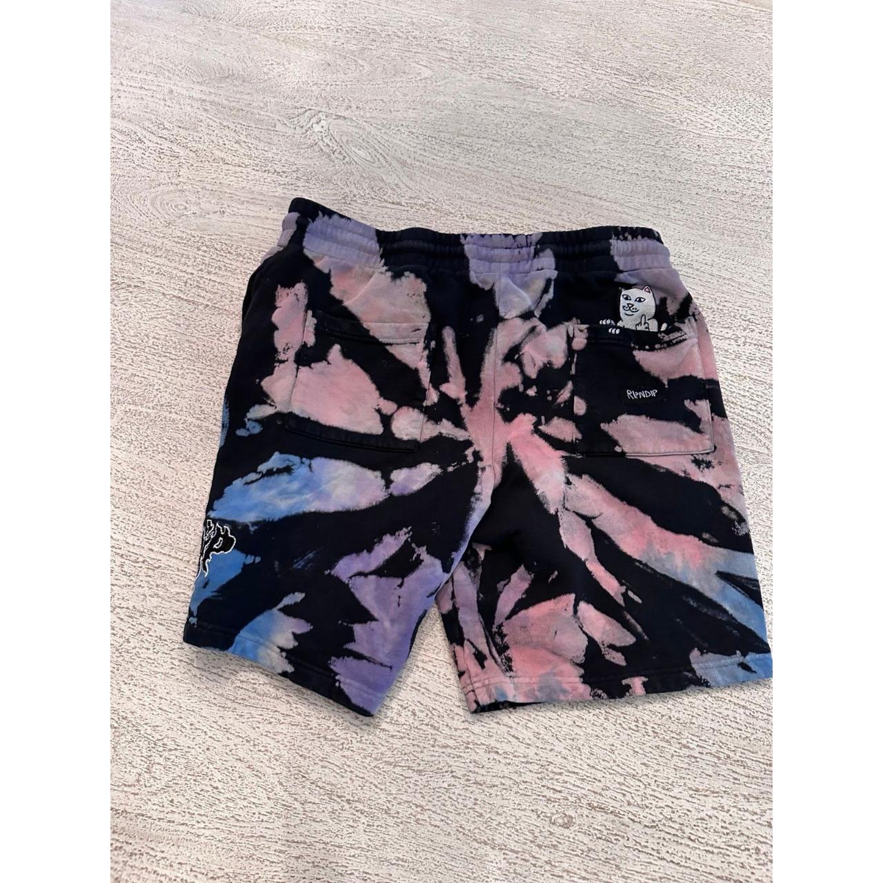 Ripndip Blaze black pink blue spiral dye sweatshirts
