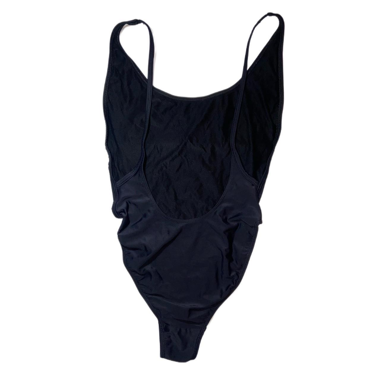 American Apparel Women's Black Swimsuit-one-piece | Depop