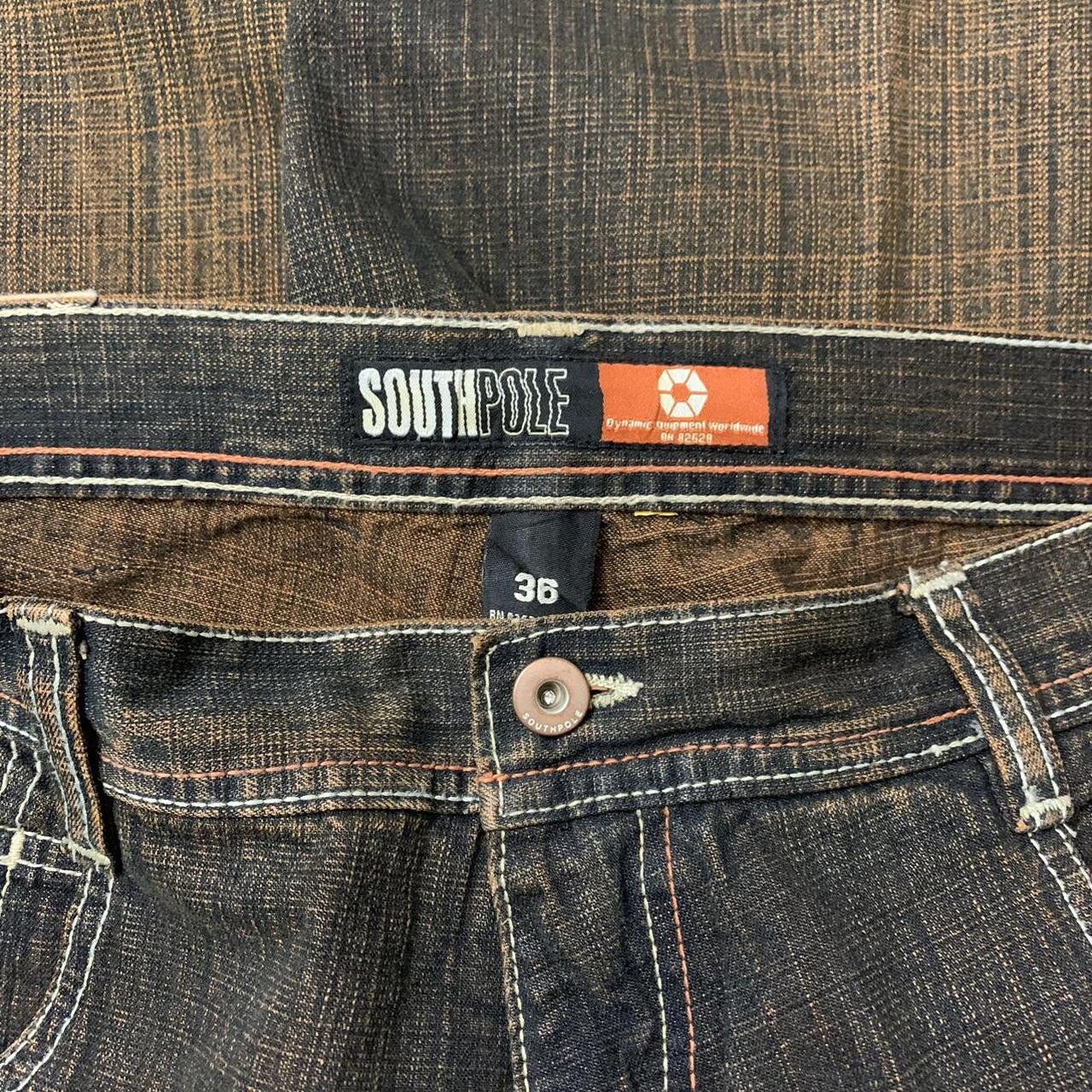 Southpole Men's Brown and Orange Jeans | Depop