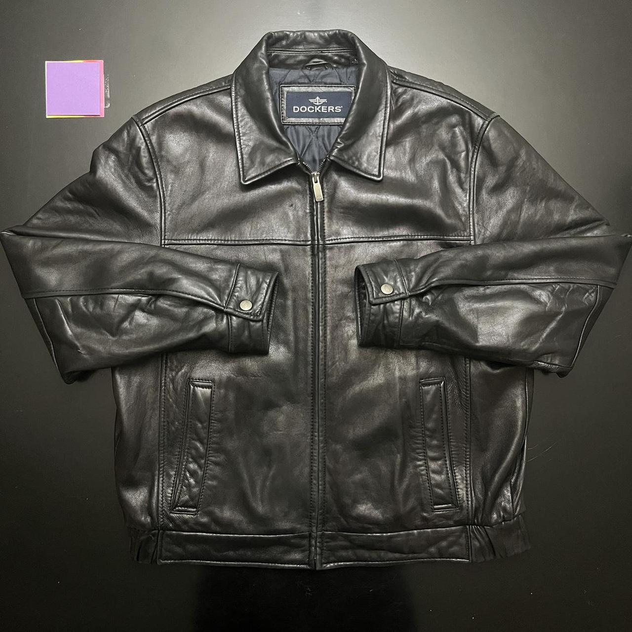 Dockers genuine leather outlet jacket