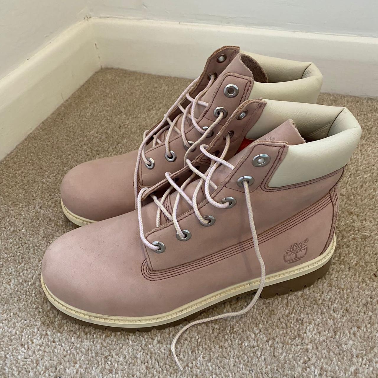 Light pink outlet timberlands women's