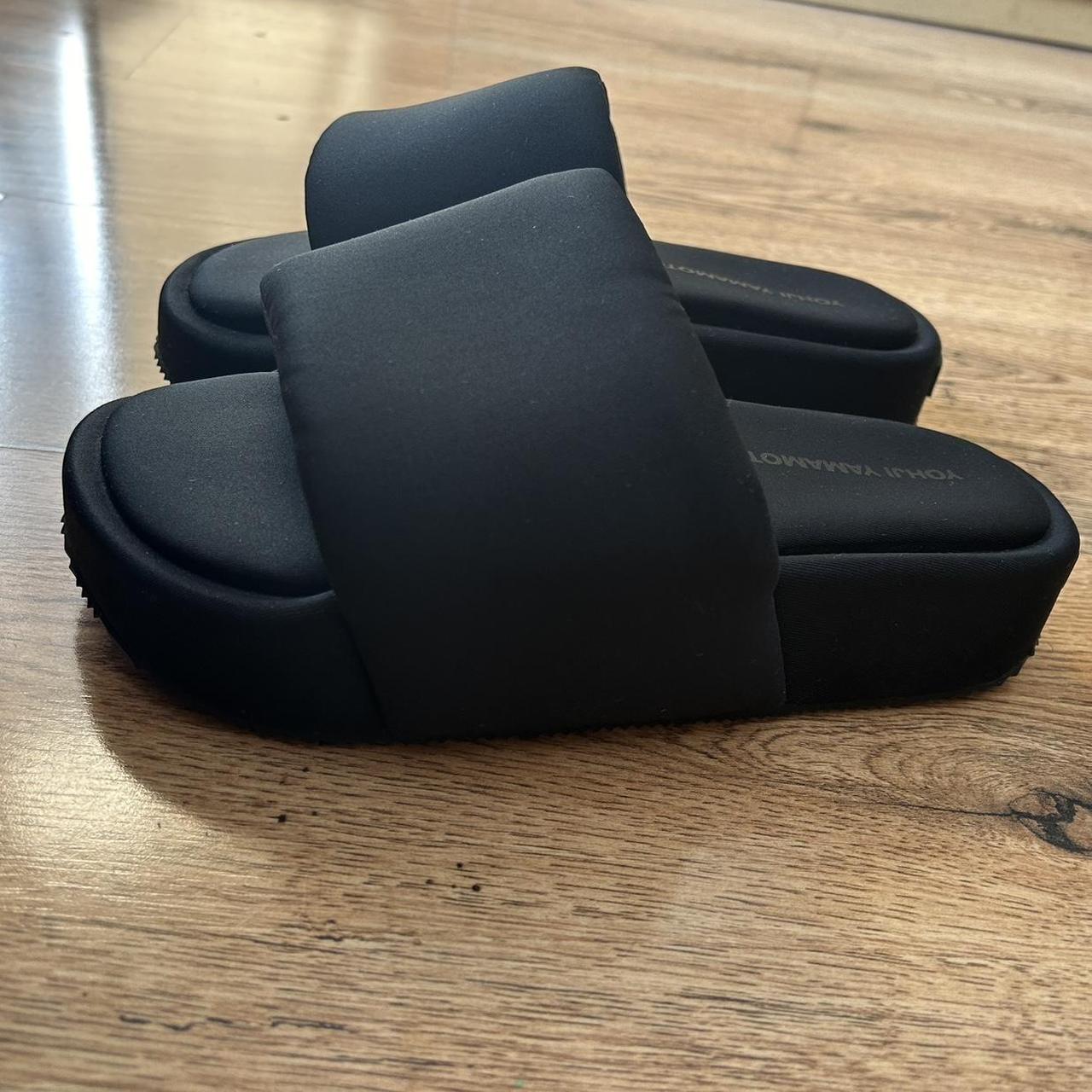 Y 3 Comfylette Slides Triple Black UK 7 Depop