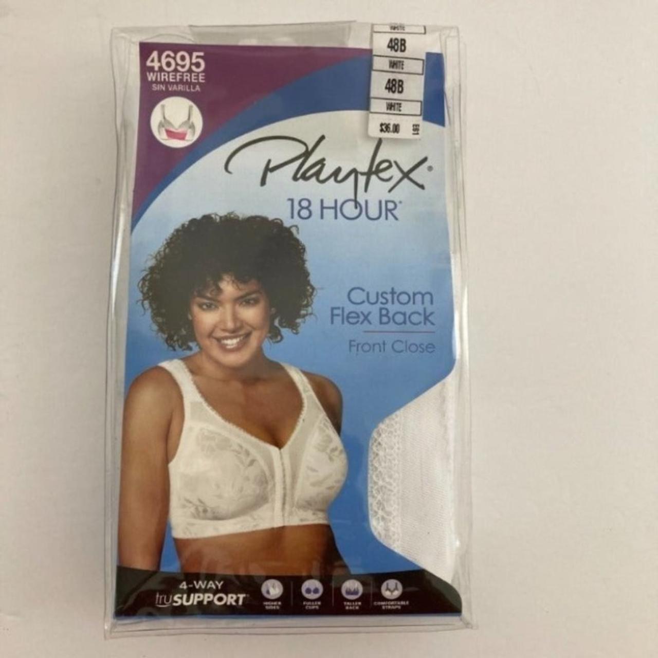 Playtex 18 Hour Front-close Wire-free Bra in Blue
