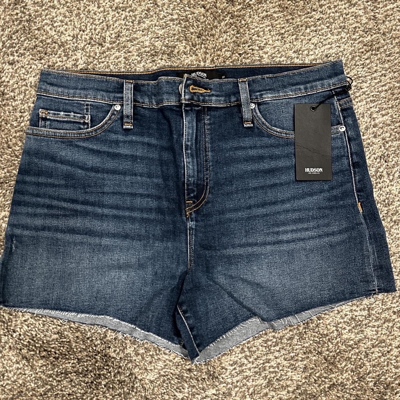 Hudson Gemma Mid Rise Cutoff Denim Jean Shorts Size Depop 3839