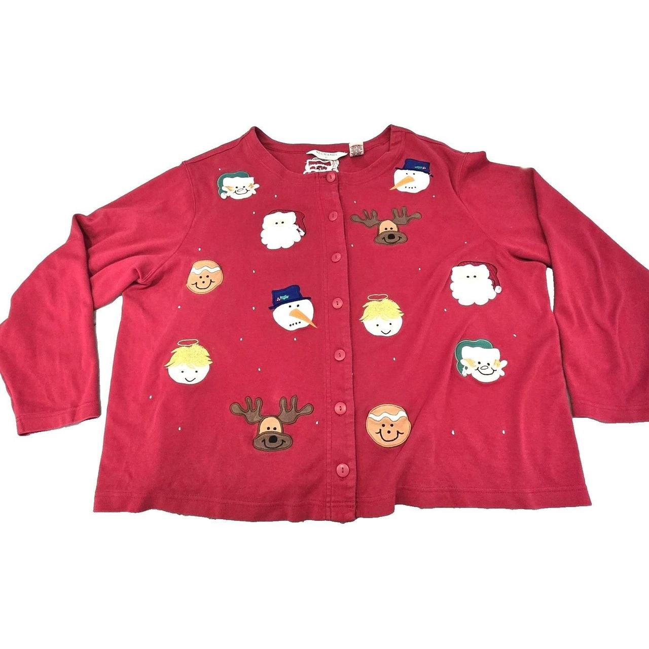 Women's Sweater - Red - XXL – 90s VTG Bechamel II… - image 1