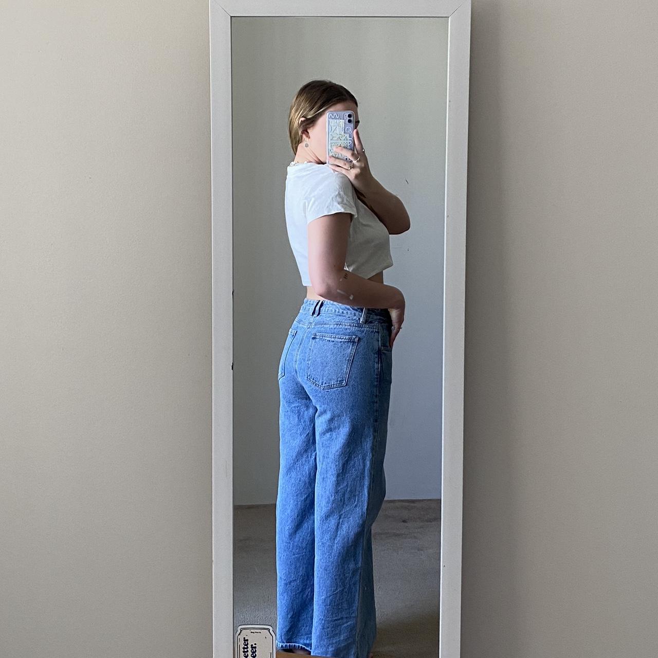 Ghanda Low rise baggy jeans Sits on the hips with... Depop