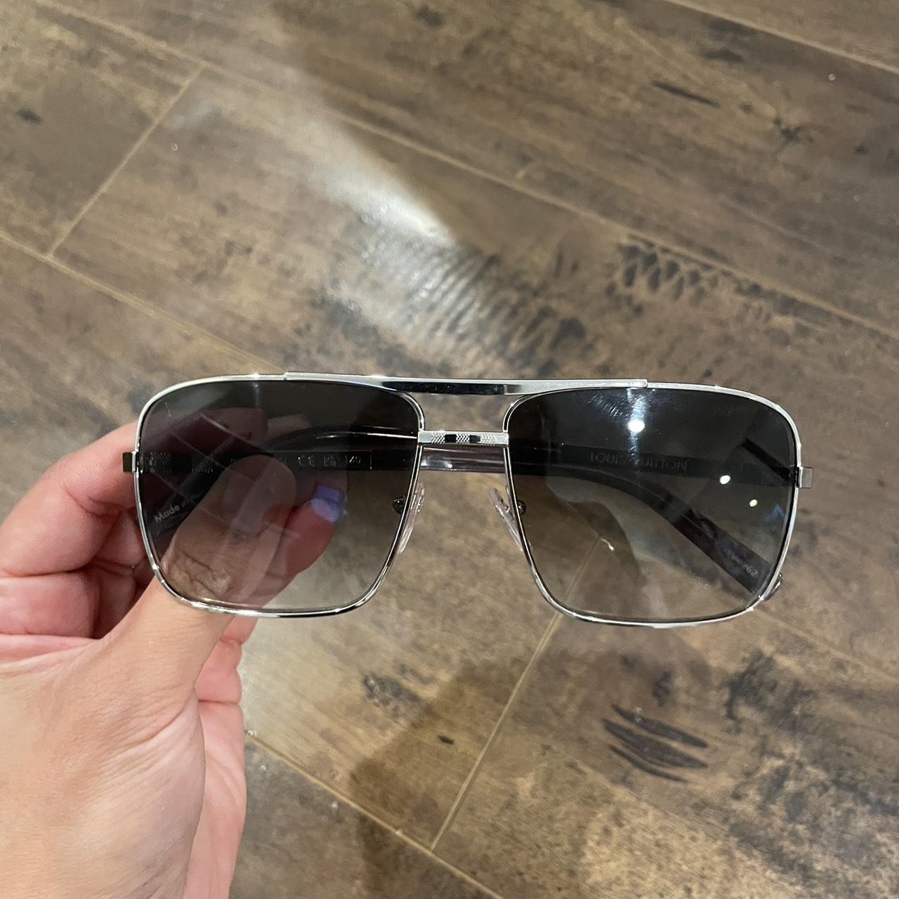 Louis Vuitton Attitude sunglasses men. Gold Z0259U - Depop