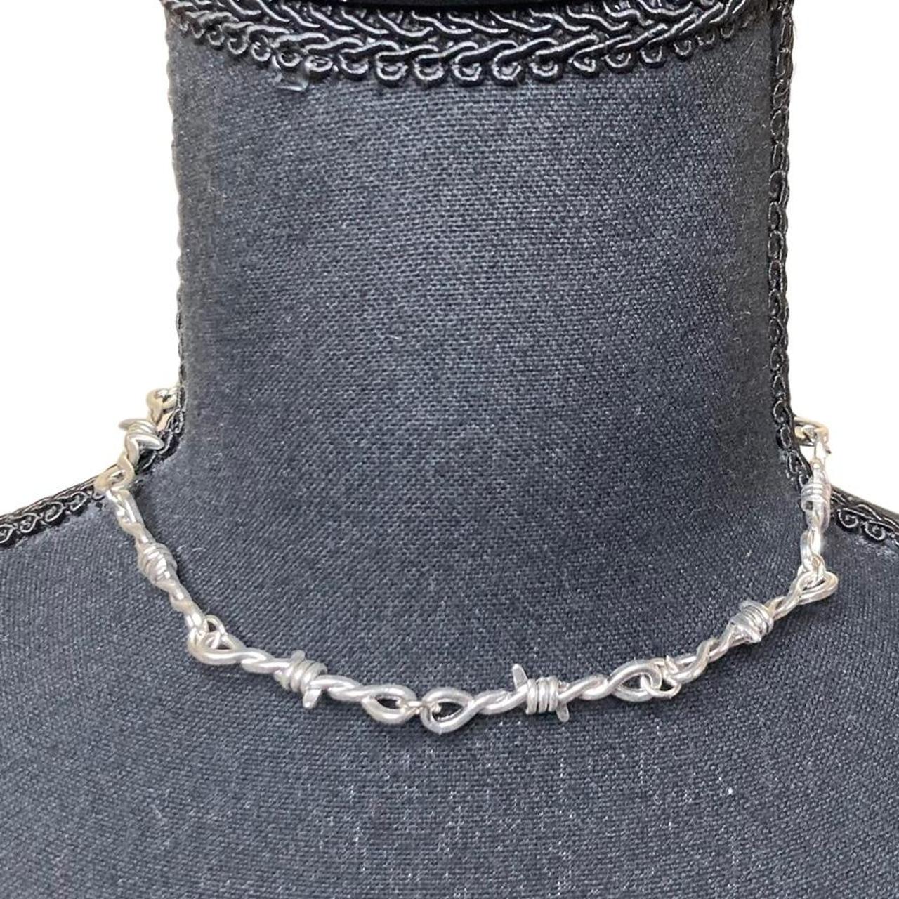 Barbed Wire Necklace-TB4333