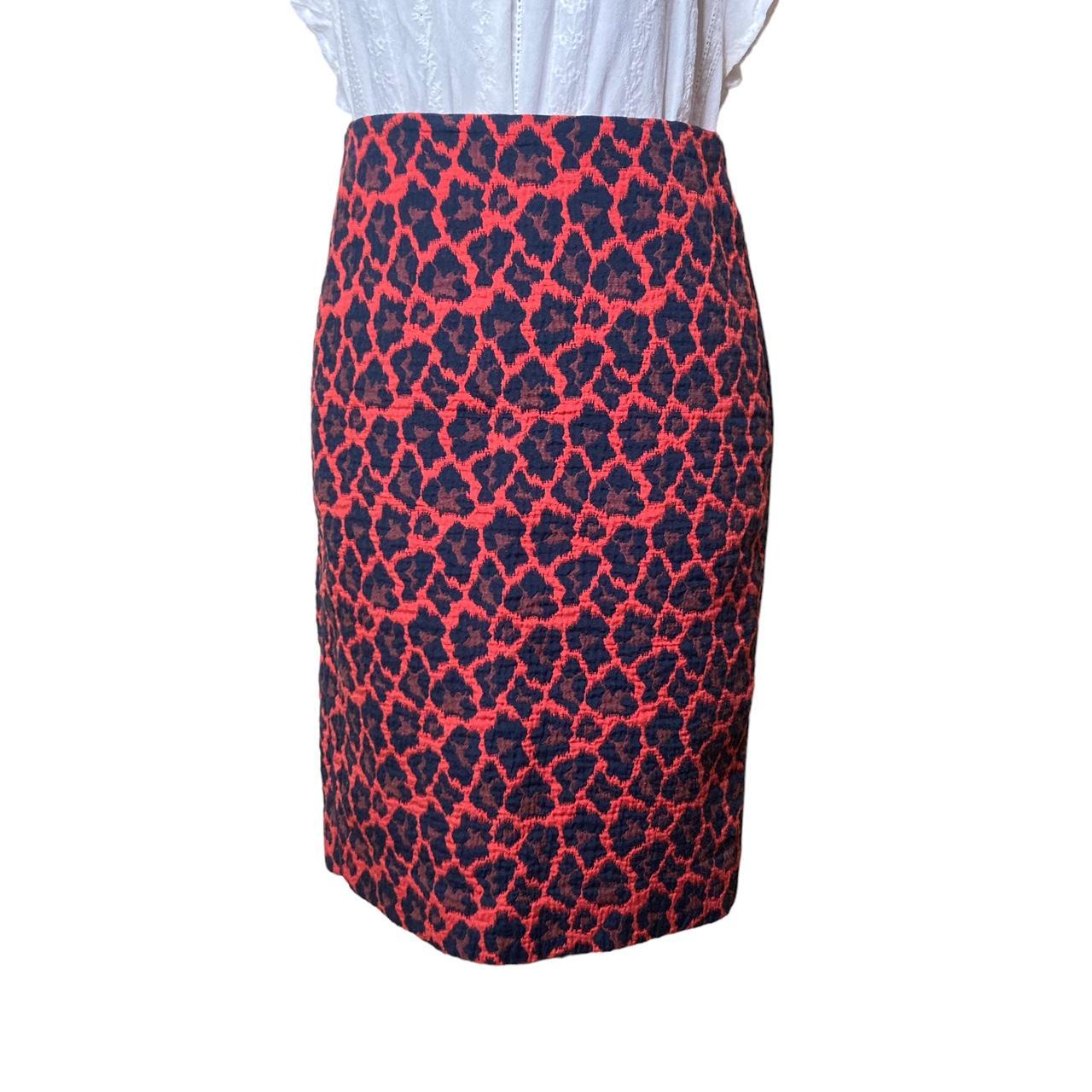 Pencil Skirt Red Leopard Print Skirt Zara The Limited Animal Print