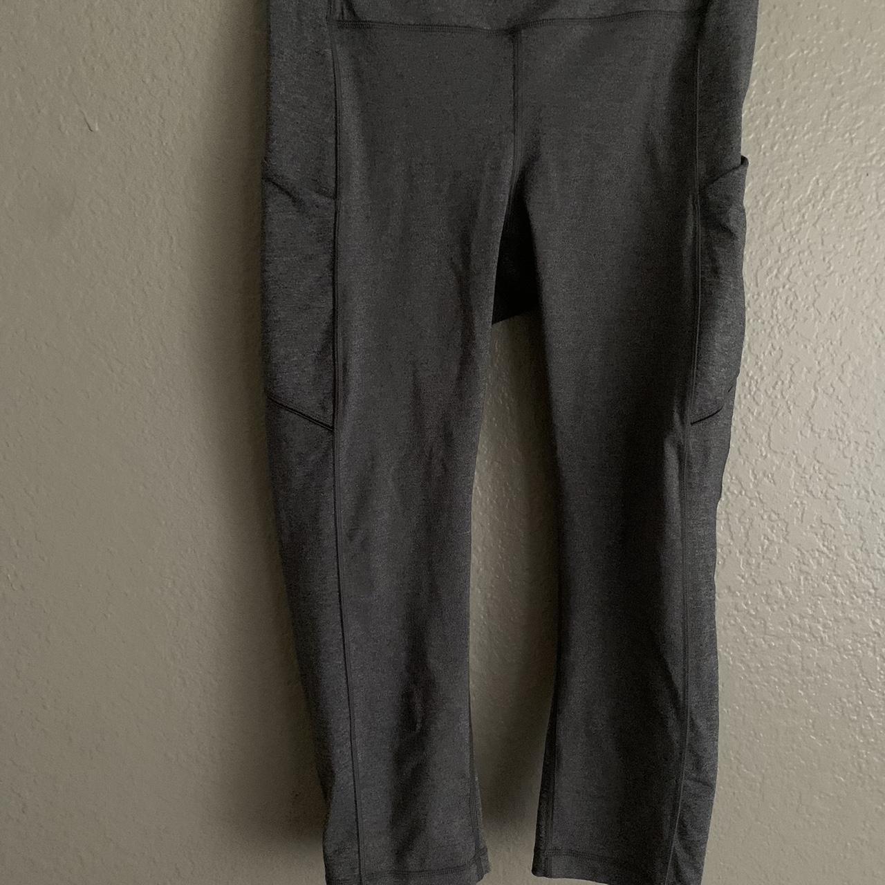 Grey lululemon leggings with pockets best sale