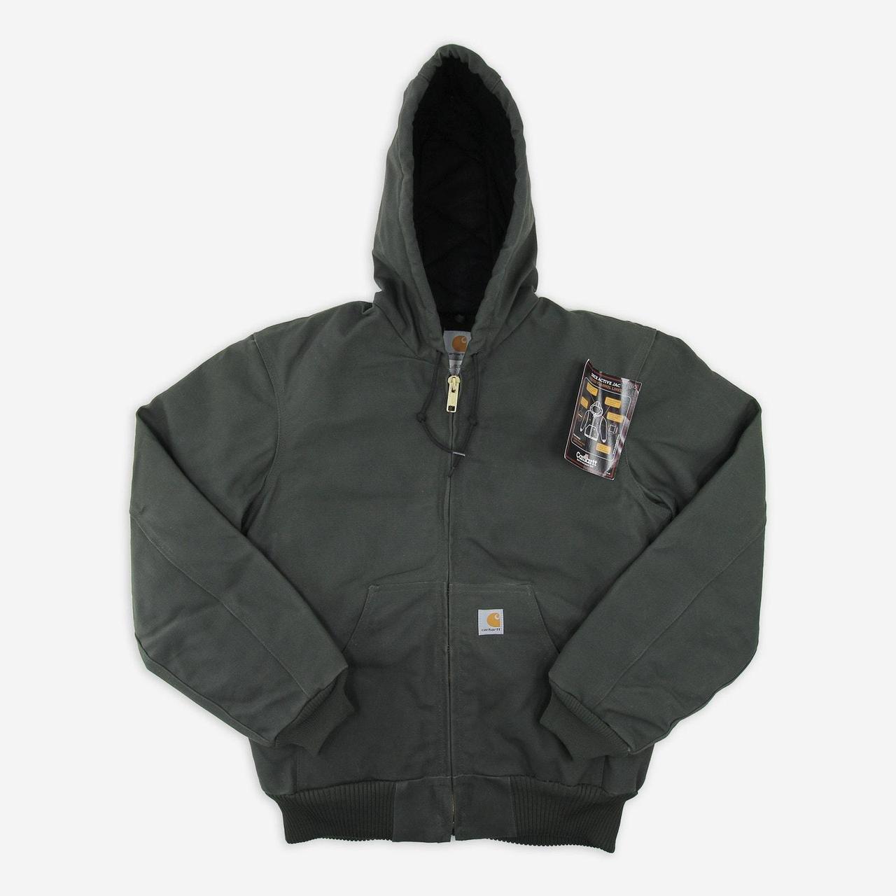 Carhartt J140 Dark Green Active Jacket SKU 2465 Depop