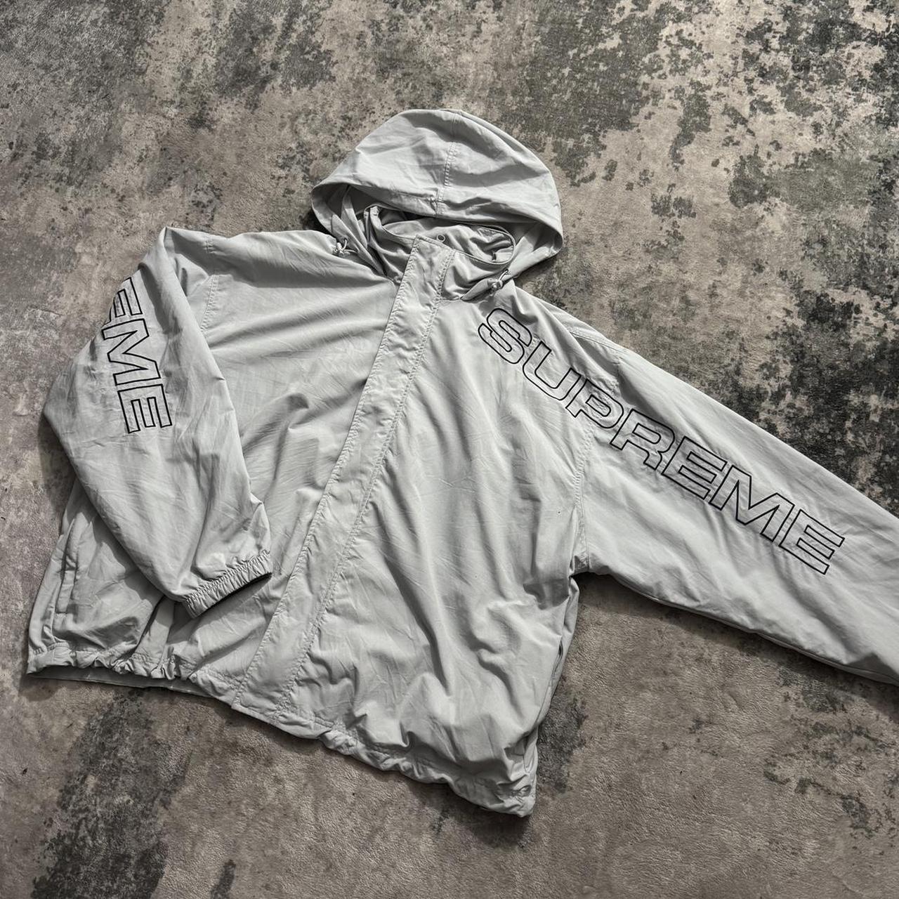 Supreme spellout embroidered track jacket!! SIZE | Depop