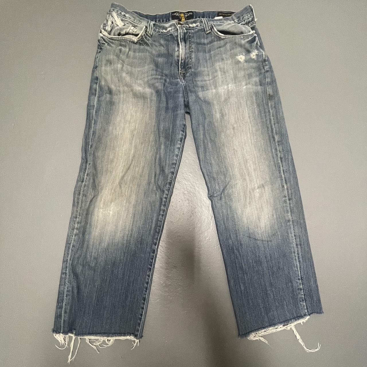 361 distressed vintage straight lucky brand jeans... - Depop