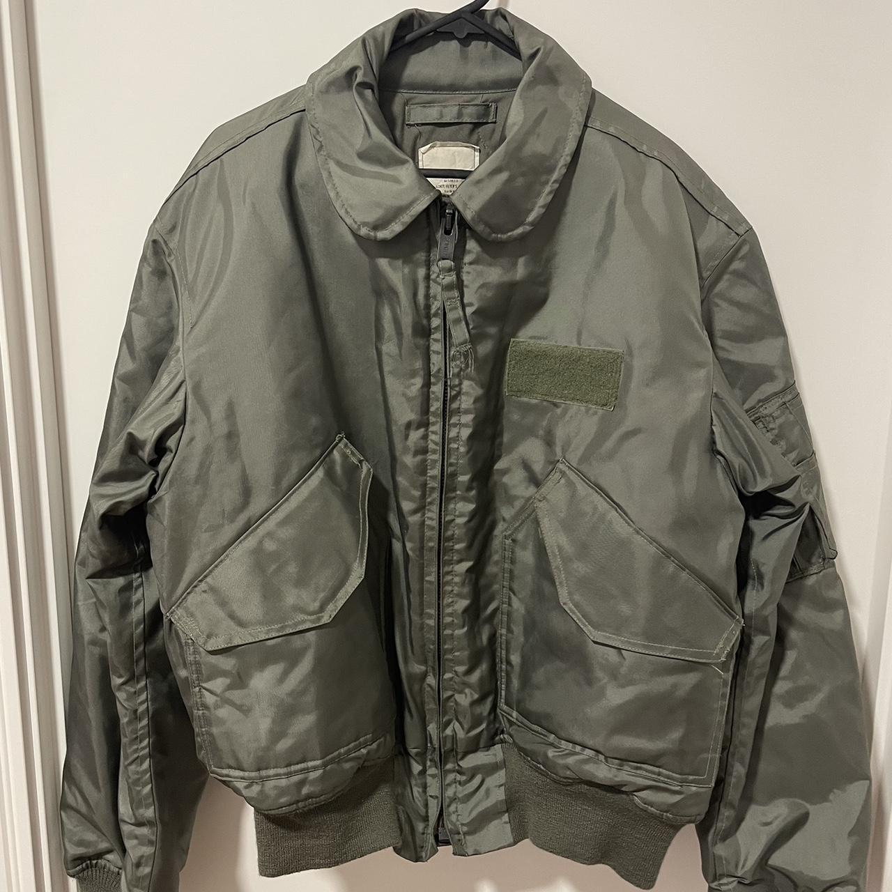 Vintage CWU 45/P Jacket Size Large PTP 60cm... Depop