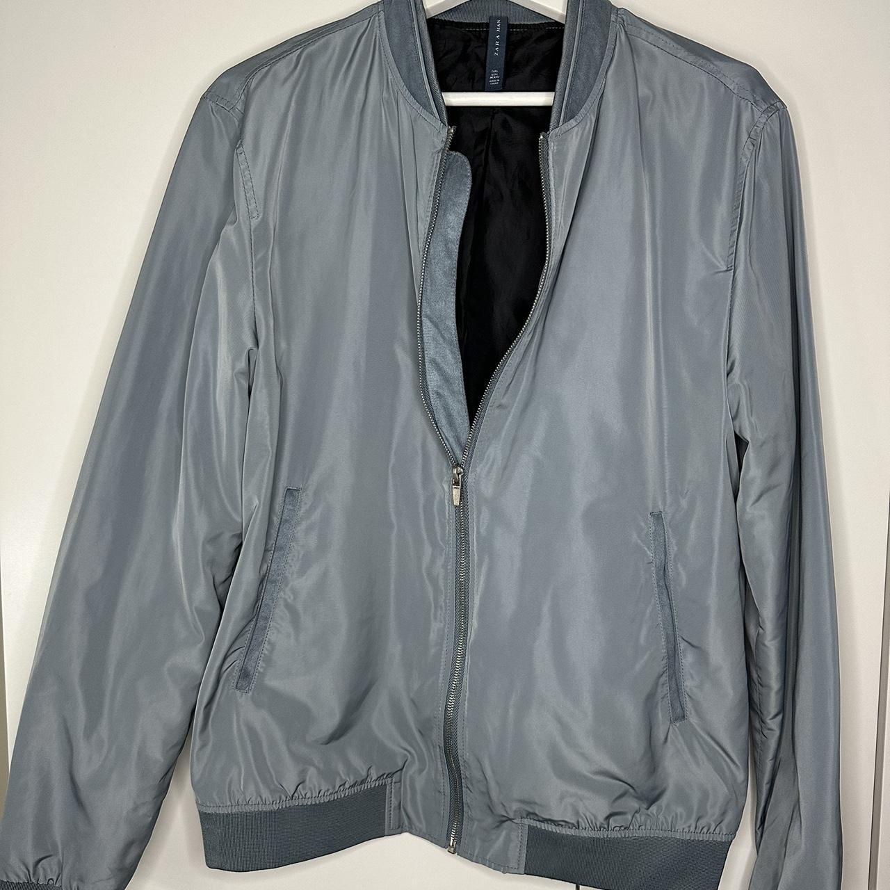 ZARA men’s bomber jacket Size M/L. I’m a size S and... Depop
