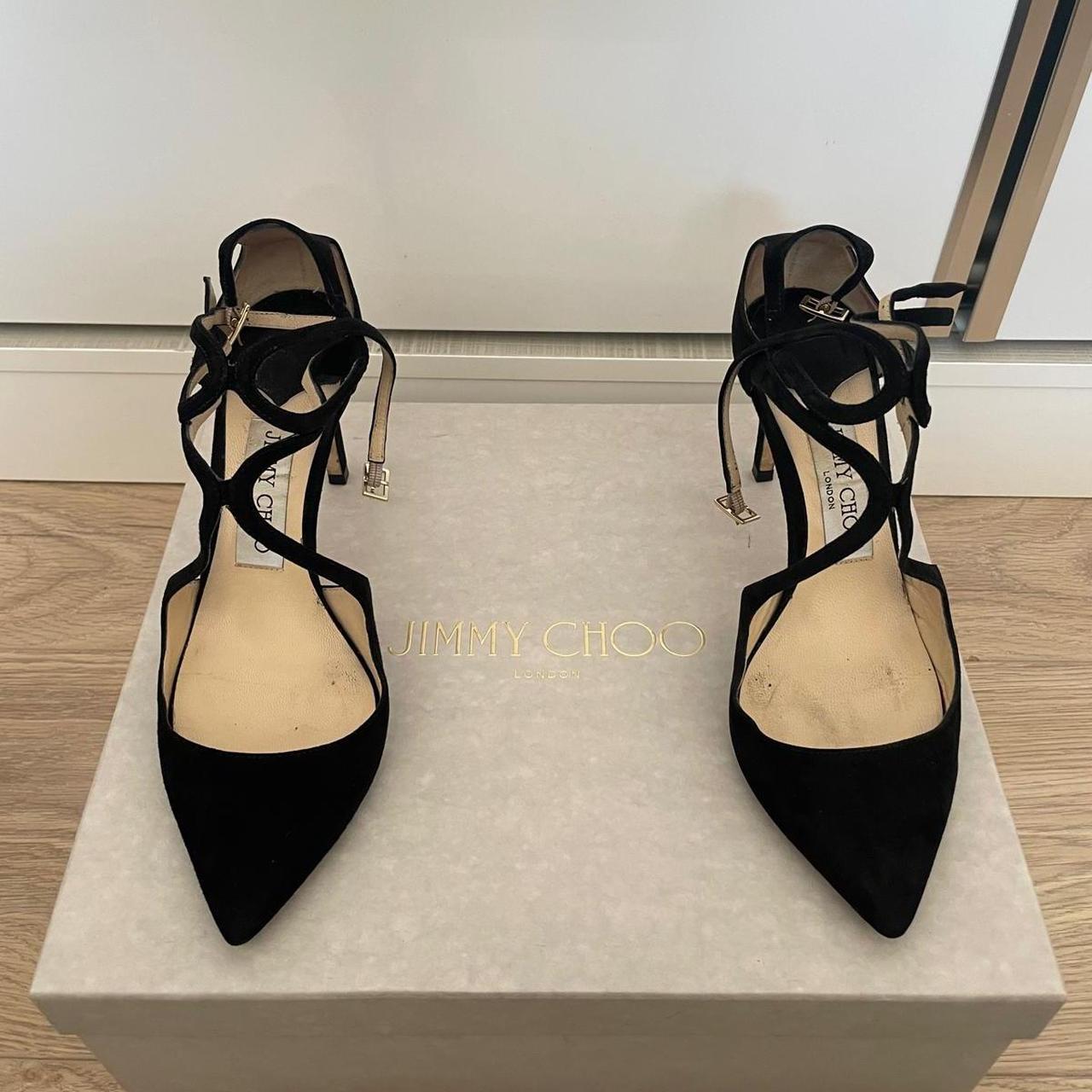 Jimmy choo lancer black on sale