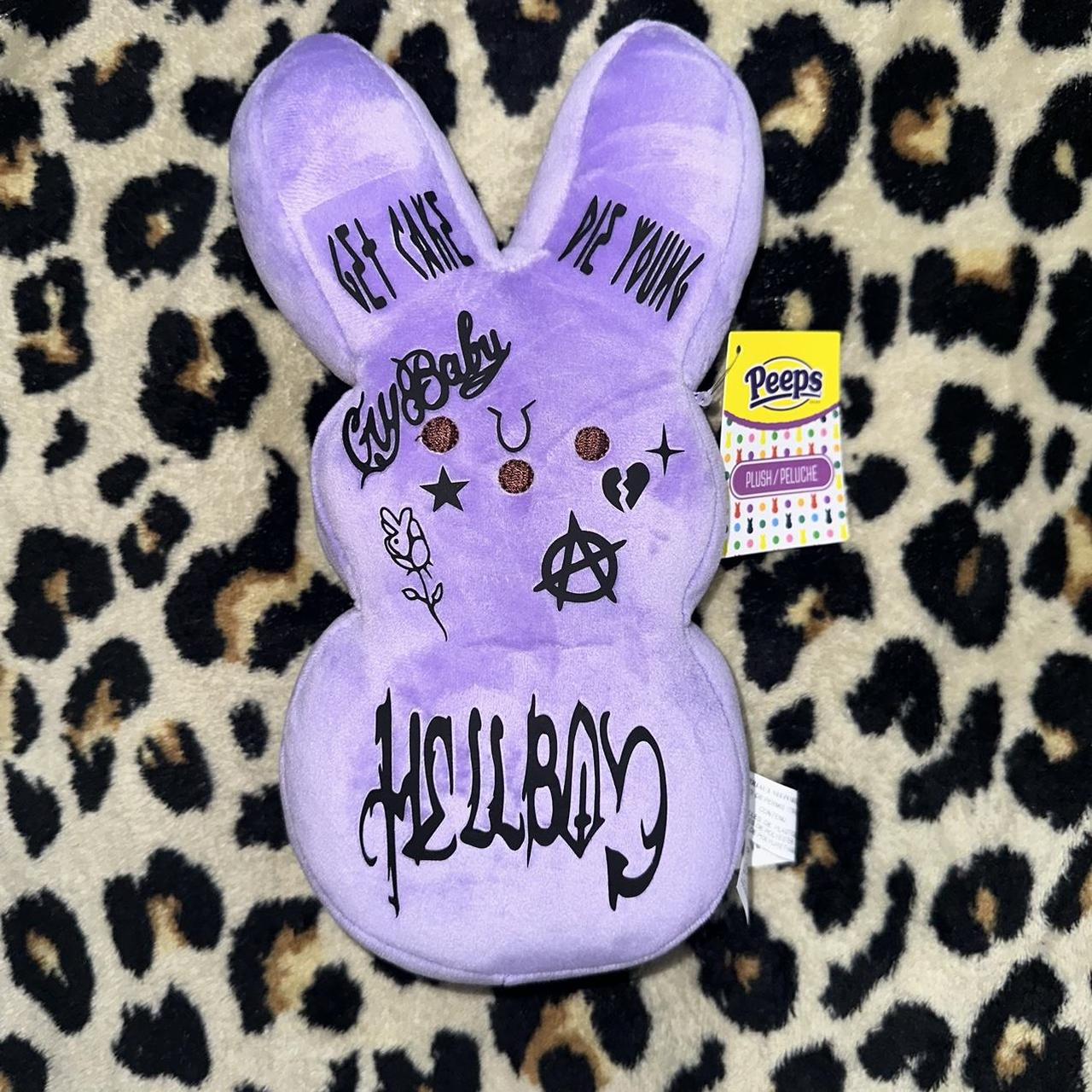 9” purple Lil Peep tatted plushie! Made with HTV so | Depop
