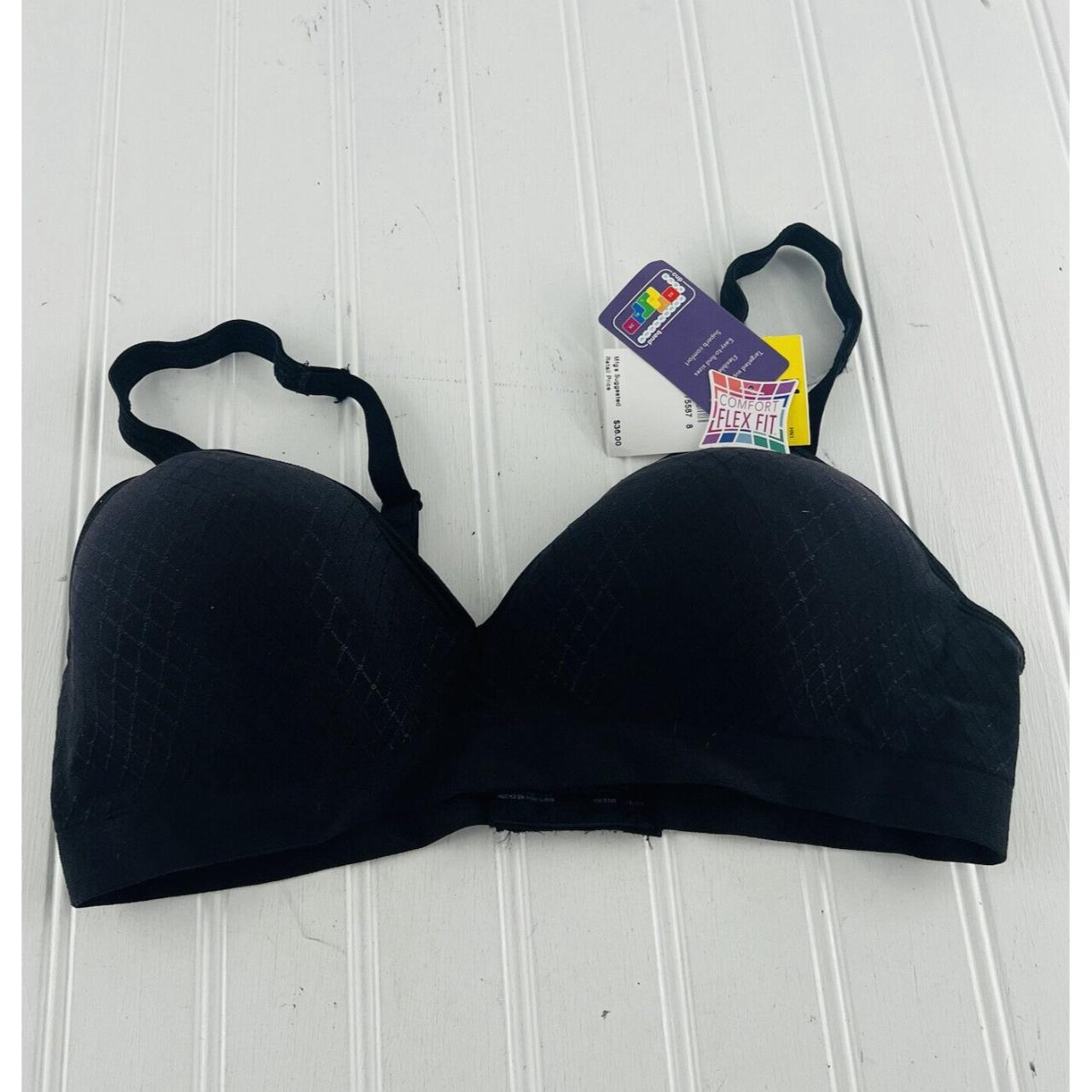 Hanes Comfort Flex Fit Bra DHHU08 Black size Medium... - Depop