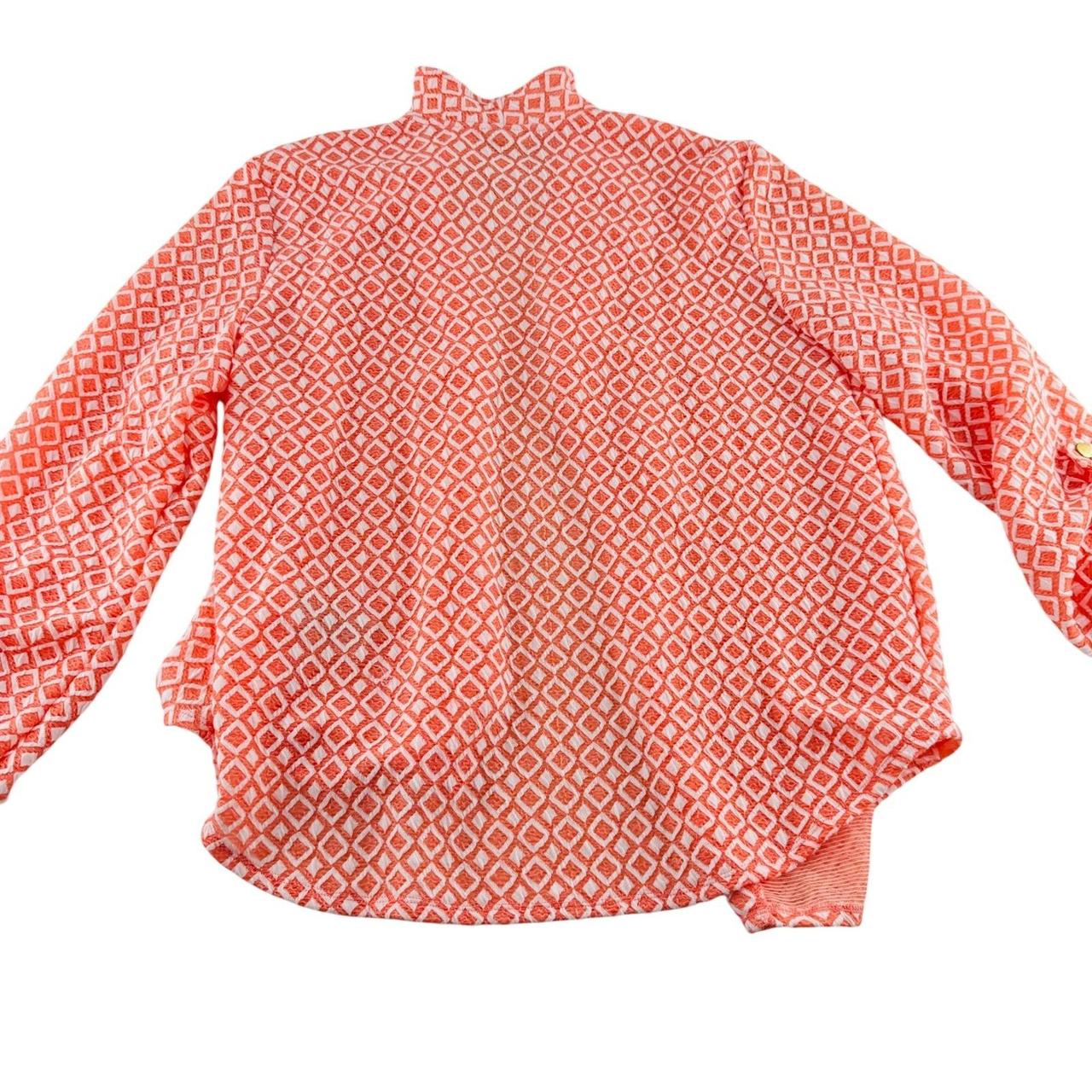 Ruby Rd. Women's Cardigan - Orange/White - M – Ru… - image 5