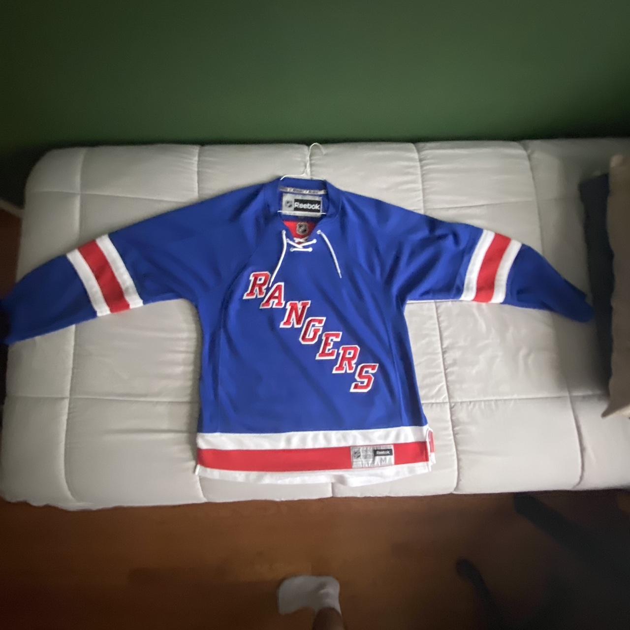 New York Rangers Reebok Hockey Jersey - Depop