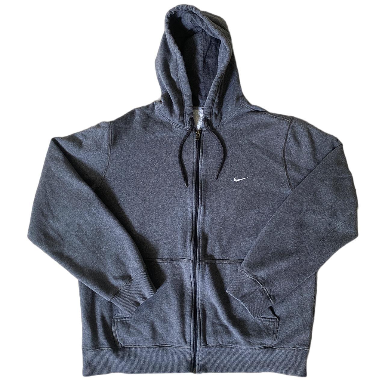 mens grey nike zip up hoodie
