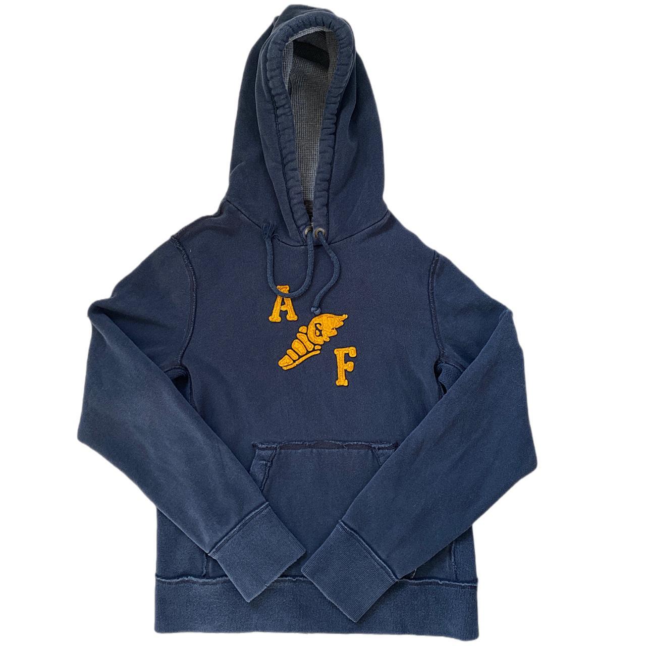 Abercrombie and fitch navy sales hoodie