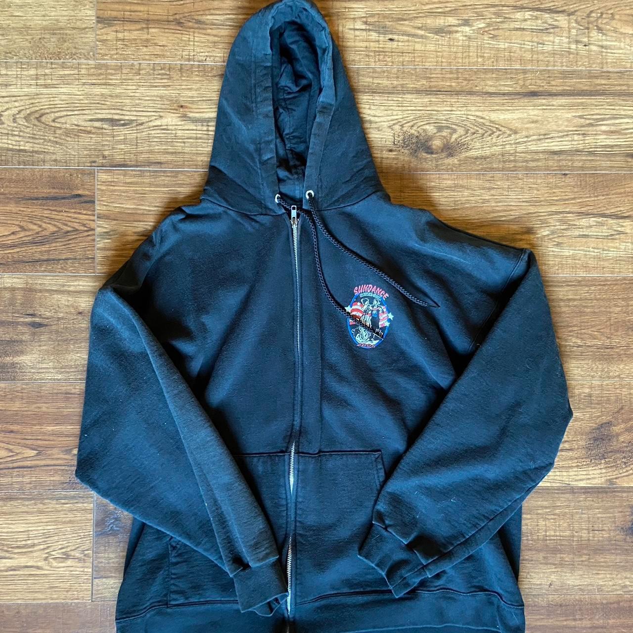 Men’s vintage black hoodie . X Large #vintage... - Depop