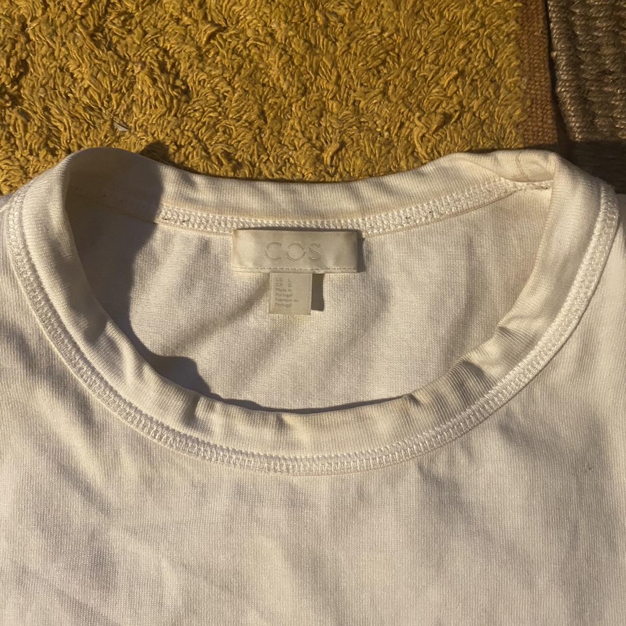 Details- COS plain white oversized tee shirt Minor... - Depop