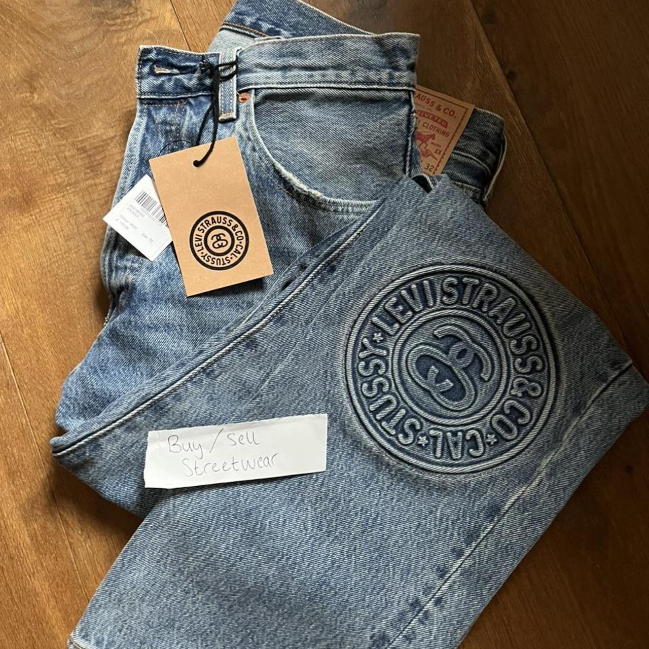 Stussy Levis jeans embossed 501 size 32 Brand new | Depop Stussy Levis jeans embossed 501 size 32 Brand new | Depop