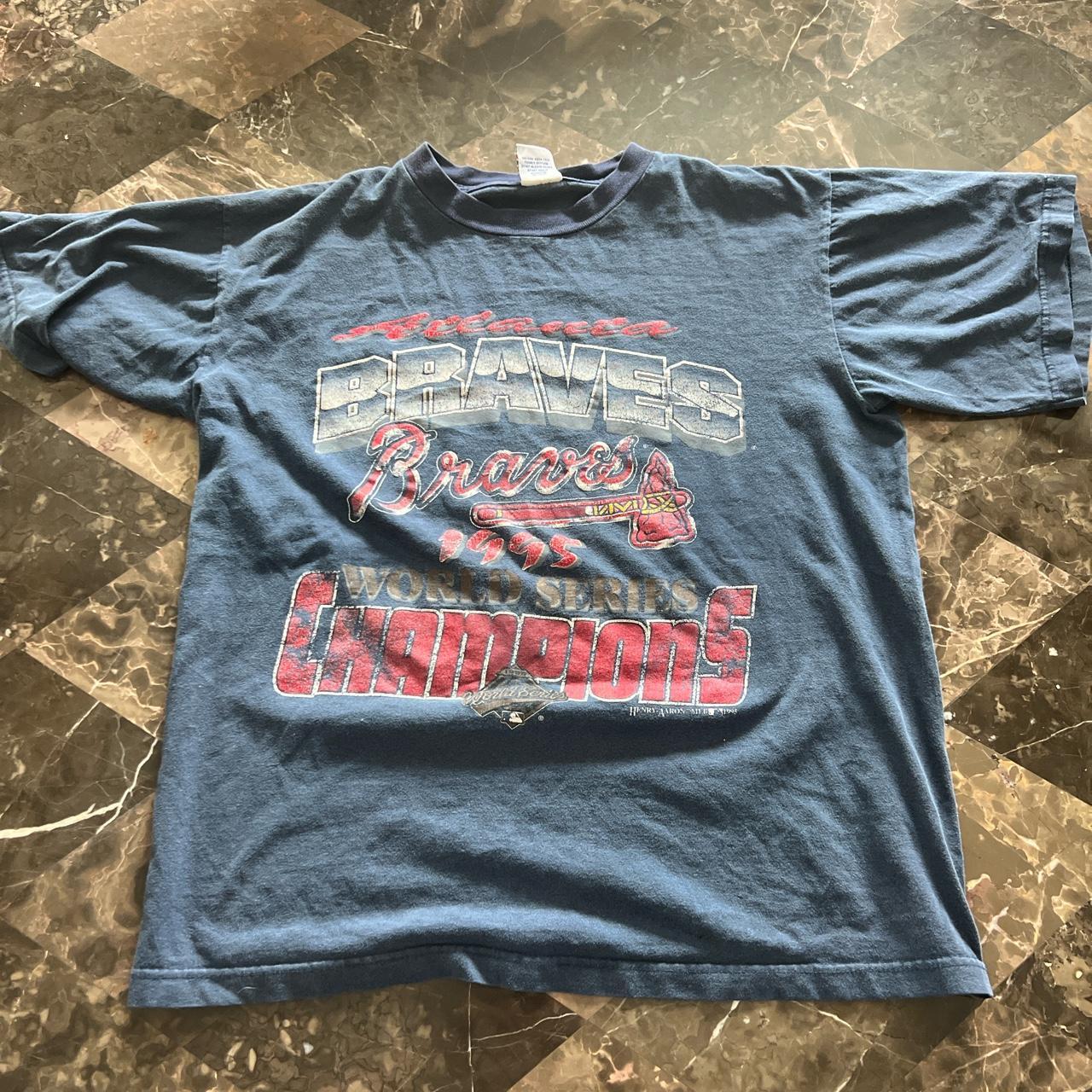 Vintage Atlanta Braves 1995 Champions World Series - Depop