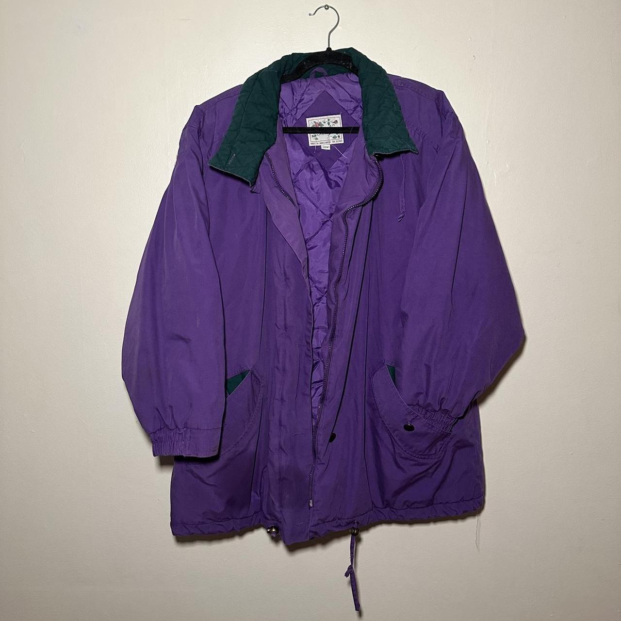 Women's Purple and Green Jacket | Depop