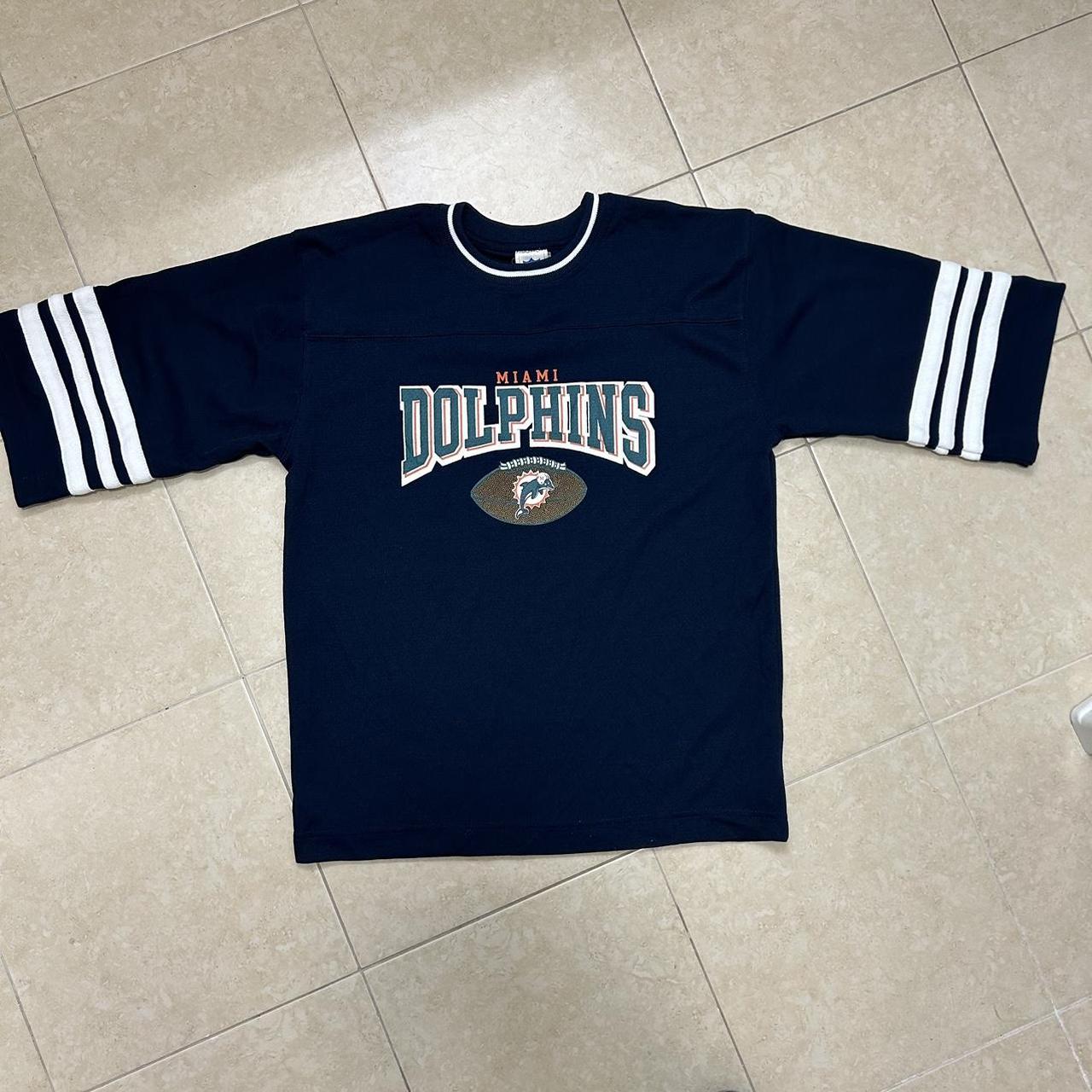 Dolphins fashion navy blue jersey