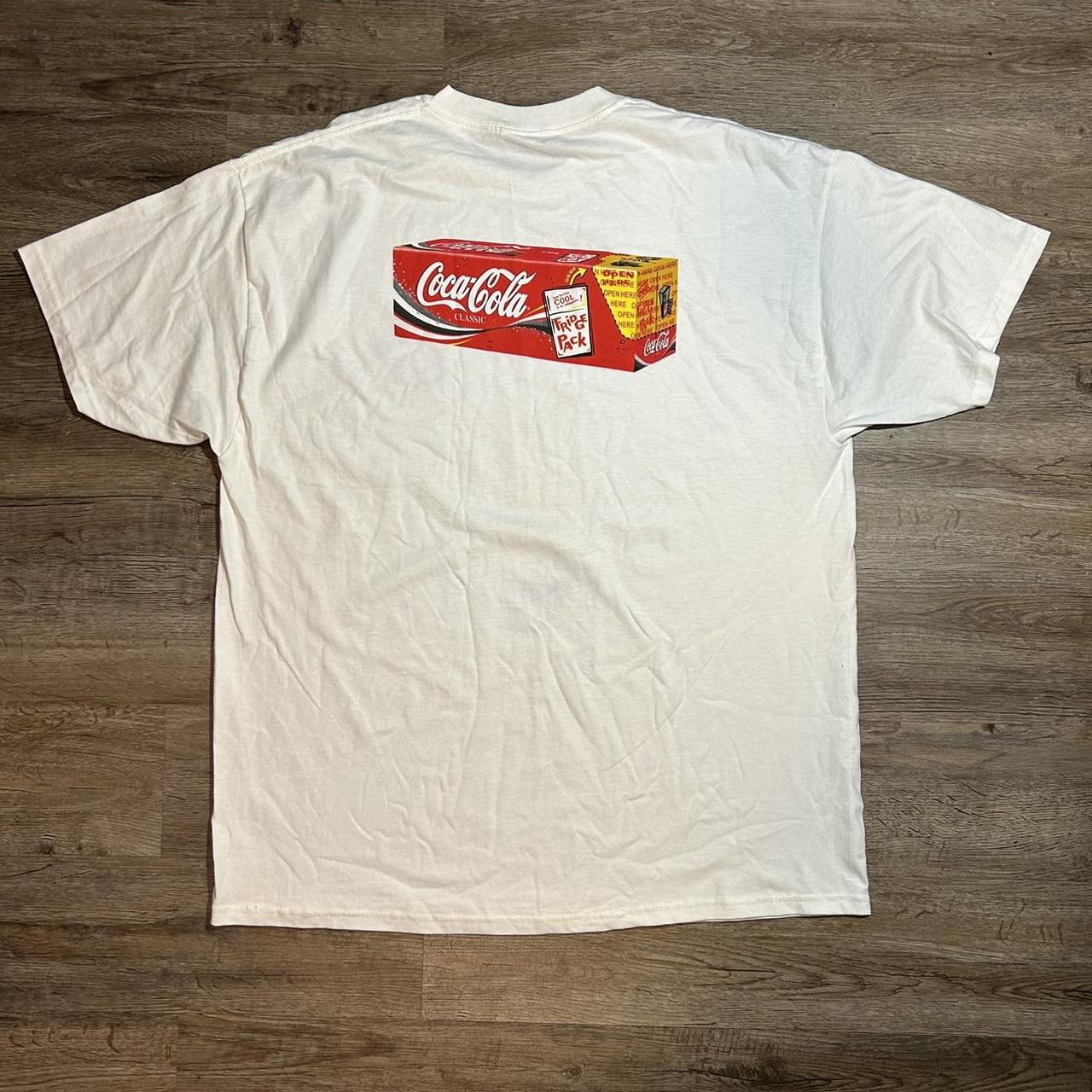 Vintage 2003 Coca-Cola Fridge Pack Launch Tshirt | Depop