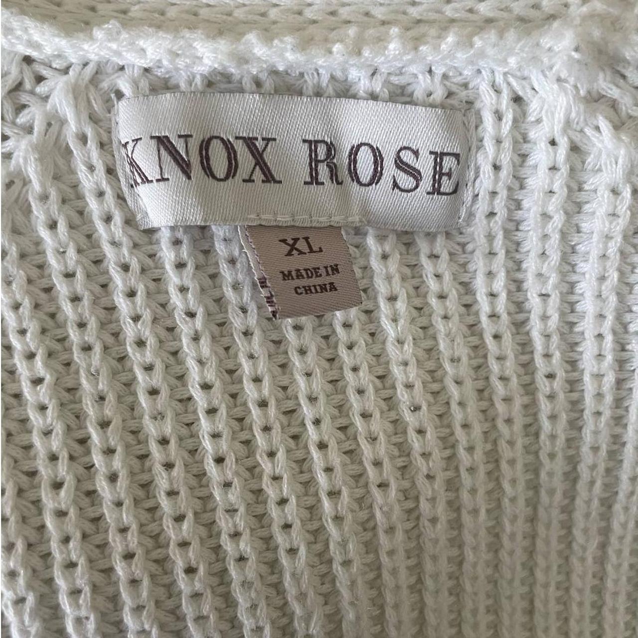 Knox Rose Sweater Women Open Cardigan XL Ivory - Depop