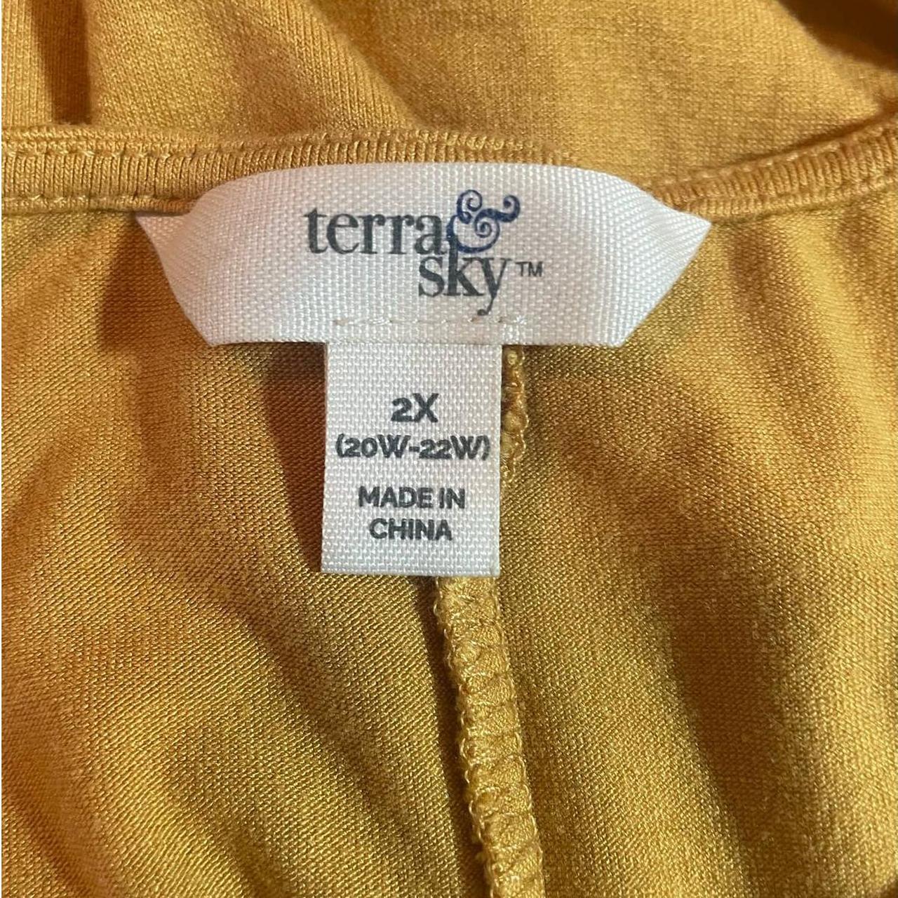 Terra & Sky Woman's Short Sleeve Top Size 2X (20W-22W