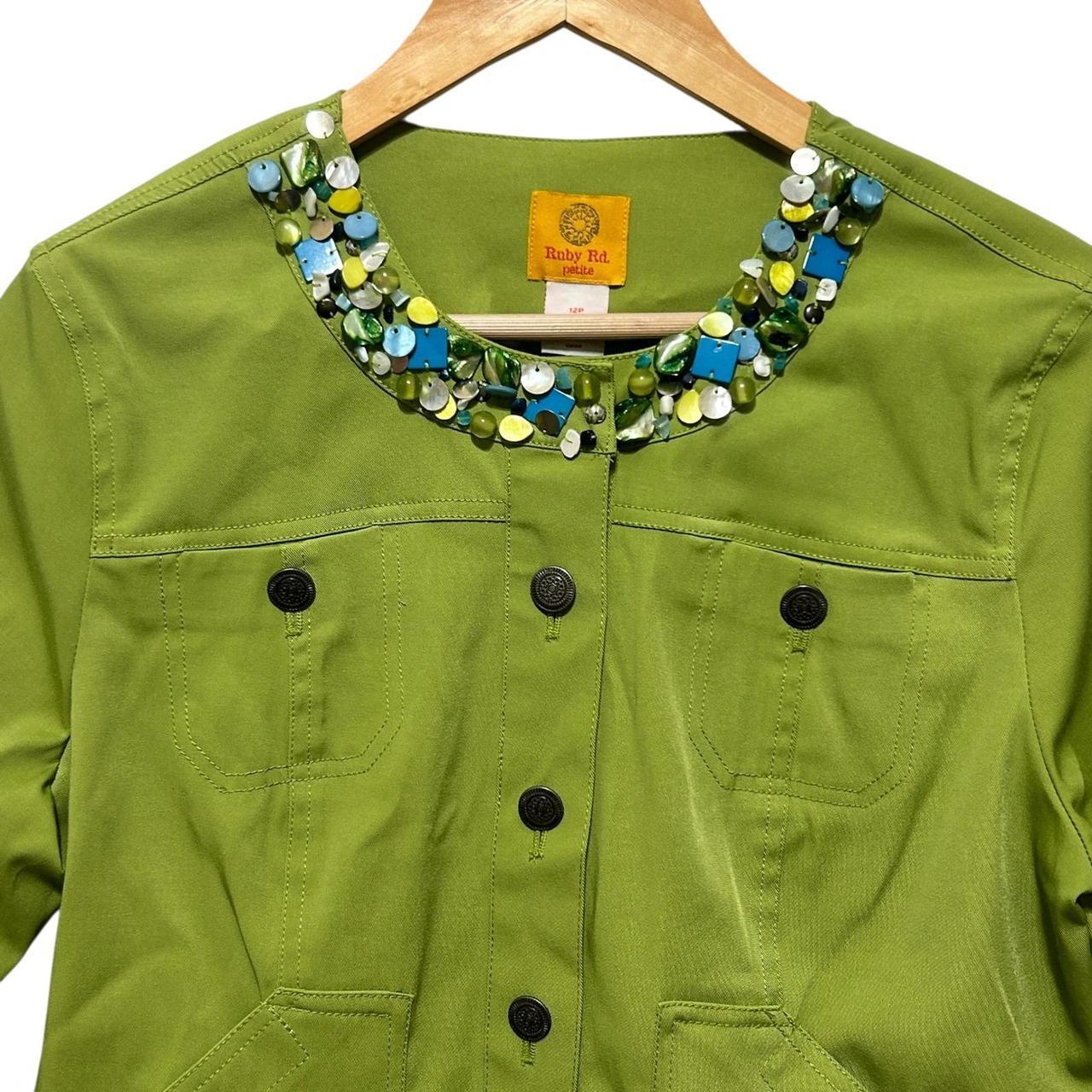 Ruby Rd. Women's Blazer Jacket - Green - 12 – Rub… - image 6