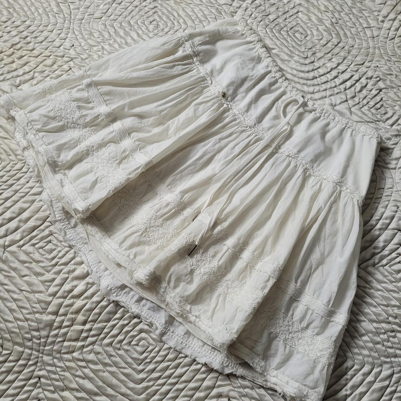 abercrombie & fitch white country cottage skirt. the... - Depop