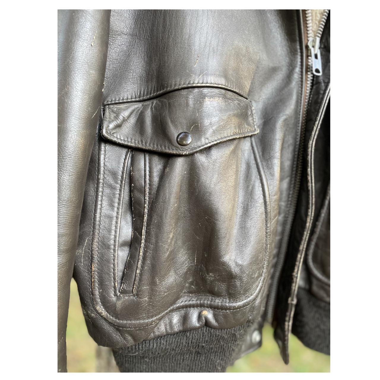 Vintage 40s 50s Schott I-S 674 M-S WW2 Leather...