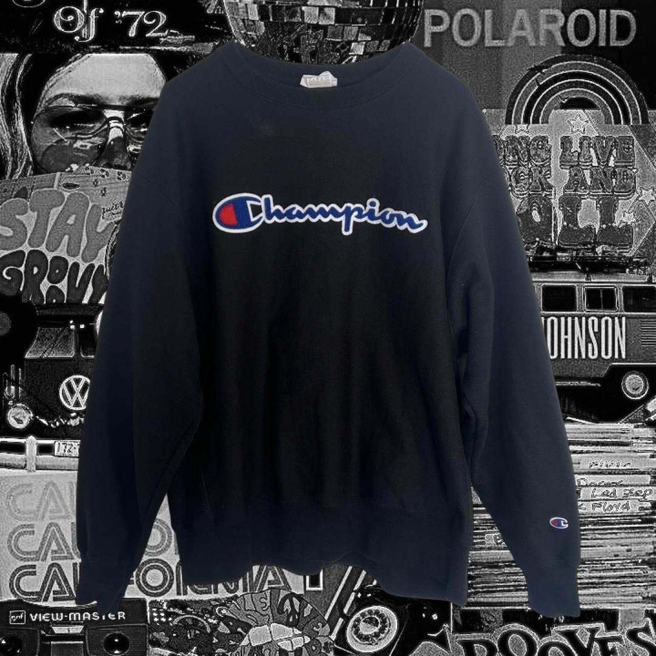 Champion shop black jumper